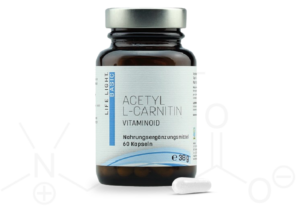 Acetylo - L-karnityna - 60 kapsułek, liczba acetylowa, l-karnityna life
